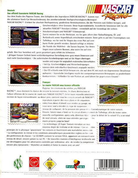 Nascar Racing Cover Or Packaging Material Mobygames
