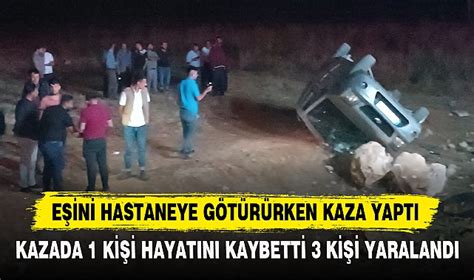 EŞİNİ HASTANEYE GÖTÜRÜRKEN KAZA YAPTI ASAYİŞ Afyon Türkeli Gazetesi