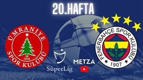 ÜMRANİYESPOR FENERBAHÇE 2022 23 SÜPER LİG 20 HAFTA FİFA 23 YouTube