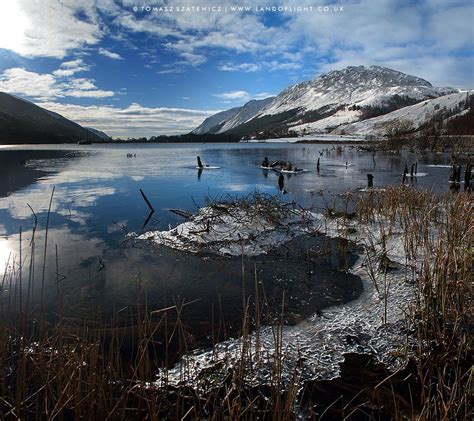 Ceann Loch In The Snow Scotland Scottish Highlands Isle Of Islay