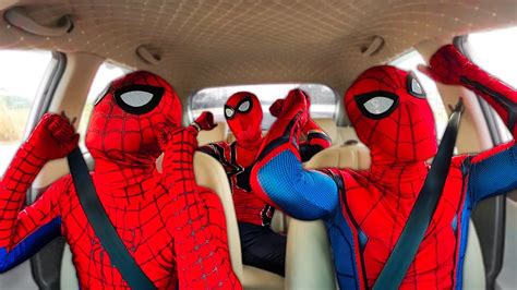 Spider Mans Dancing In The Car Youtube