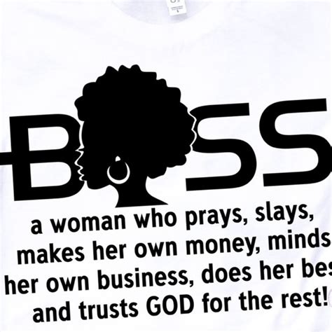 BOSS Woman - Black Letters | Screen printing designs, Boss lady, Black ...