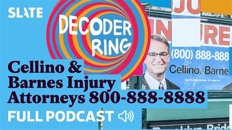 Cellino Barnes Injury Attorneys 800 888 8888 Decoder Ring YouTube