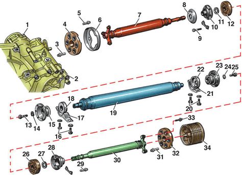 6.4 Карданный вал Volkswagen Golf II