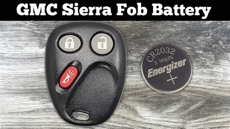 Gmc Sierra Key Fob Battery Replacement How To Replace