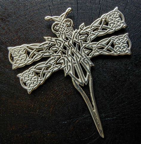 Dragonfly Celtic Knotwork Pin Evermore