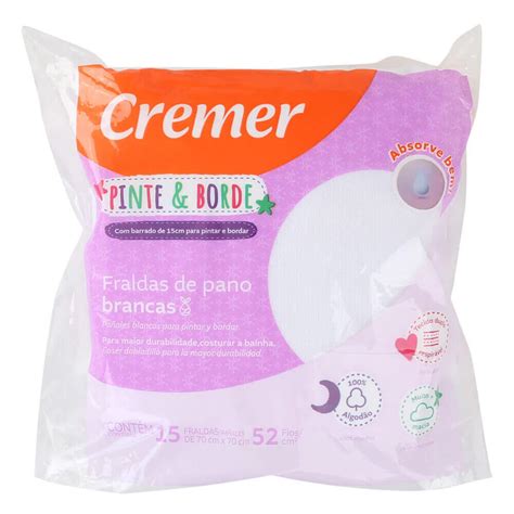 Kit Fralda Cremer Pinte E Borde 15 Unidades