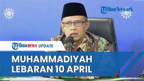 Tok Muhammadiyah Umumkan Idulfitri Jatuh Pada April