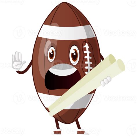 Free Rugby Ball Png Character 12681814 Png With Transparent Background