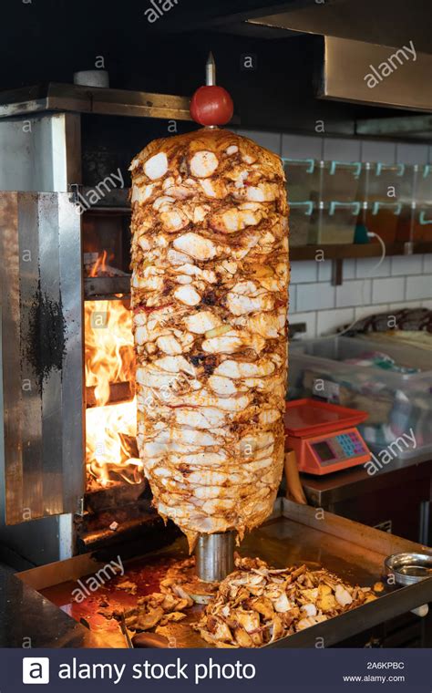 Traditional Turkish Doner Kebab Meat Shawarma Or Gyros Turkish Greek