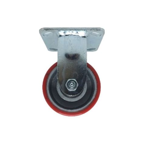 Promo Roda Troli Roda Trolley Pu Heavy Duty Diameter 6 Plat Mati Diskon
