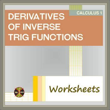 Derivatives Of Inverse Trig Functions 2 WS 20 Problems Sol Distance