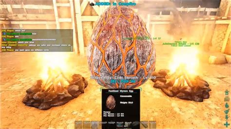 Ark Survival Evolved Hatching Wyvern Egg Fire Egg Youtube