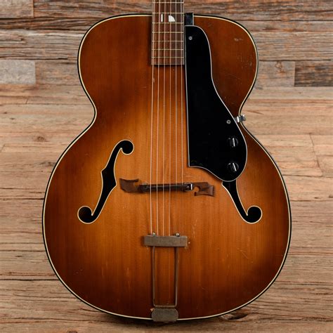 Kay Archtop Sunburst 1950s Chicago Music Exchange