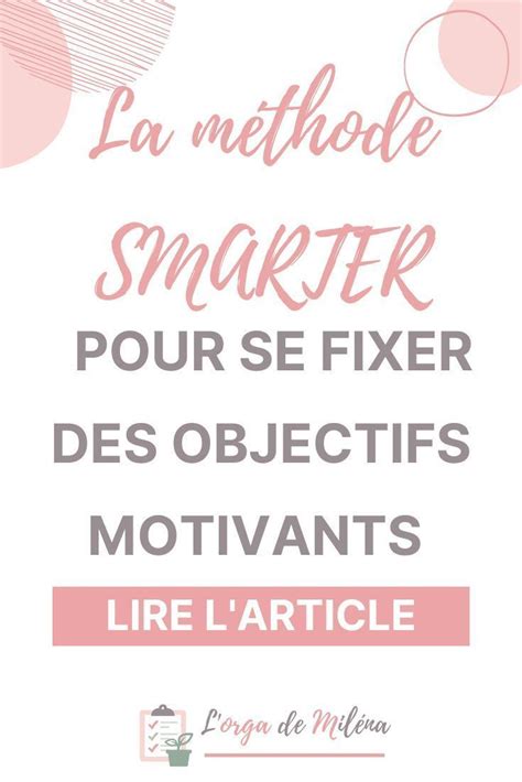 The Words La Methode Smarter Pour Se Fixer Des Objectifs Motivvants