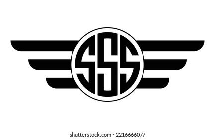 Sss Threeletter Initial Logo Design Vector Stock Vector Royalty Free