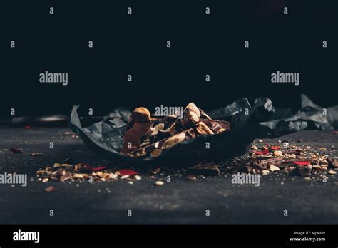 Dark chocolate with nuts Stock Photo - Alamy