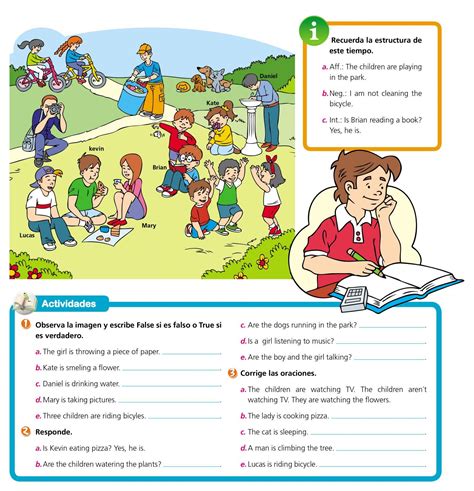 Describing Pictures Present Continuous