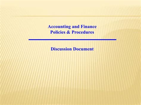 Policies And Procedures Ppt