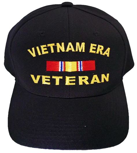 Vietnam ERA Veteran Baseball Cap Black Military Hat Vet – Buy Caps and Hats