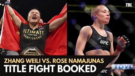 Zhang Weili Vs Rose Namajunas Title Fight Announced For UFC 261 YouTube