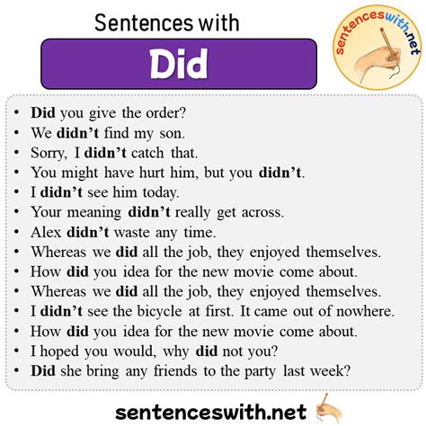 Do Does Did Sentences Examples Englishgrammarsoft Off