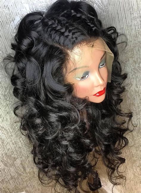 9a Braid Down Loose Wave Lace Front Wig 20 Inch Full Lace Wig Human Hair Wig Hairstyles Hair