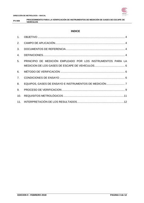 Pdf Pv Procedimiento Para La Verificaci N De Instrumentos De