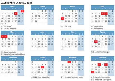 Calendario Laboral Madrid 2023 El 2 De Enero No Es Festivo Puente En