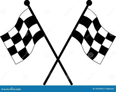 Car Racing Flags Stock Vector Illustration Of Cars Drawing 14579553