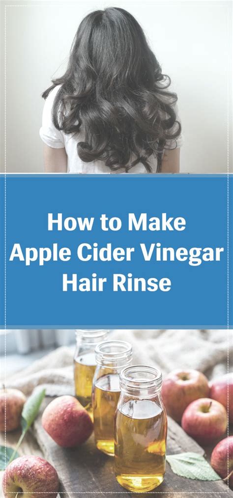 How To Make Diy Apple Cider Vinegar Hair Rinse Homemade Recipe