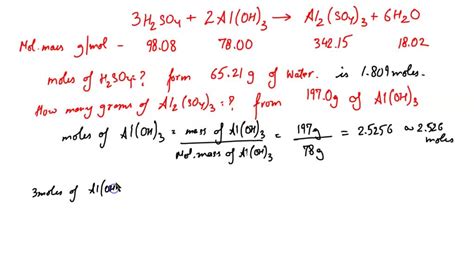 Solved The Following Is An Acid Base Reaction Between Sulfuric Acid