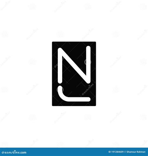 Modelo De Design De Vetor De Logotipo Ln Inicial Ou Nl Ilustra O Do