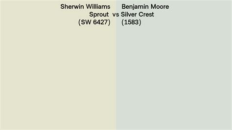 Sherwin Williams Sprout Sw Vs Benjamin Moore Silver Crest