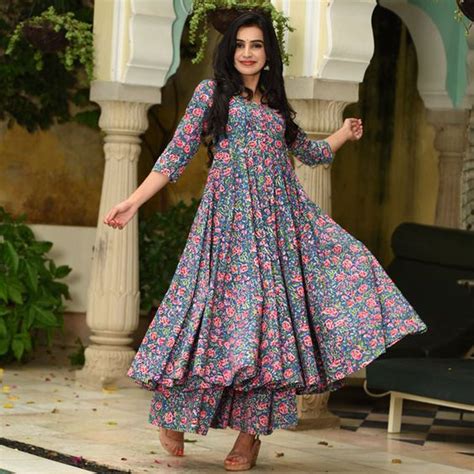 Printed Cotton Dress Designs Frock Suits