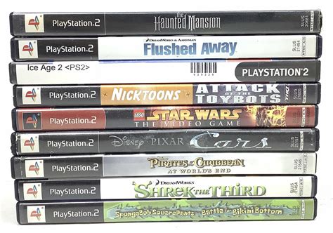 Lot 9 Sony Playstation 2 Ps2 Games Flushed Away