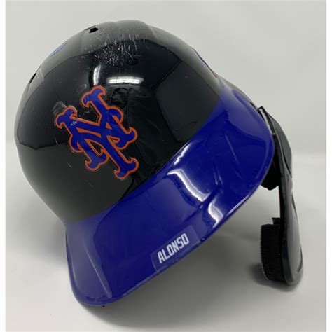 Pete Alonso 20 Game Used Batting Helmet With American Flag Decal