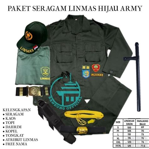 Jual Seragam Linmas Pakaian Linmas Seragam Hansip Terbaru Linmas