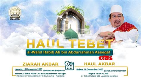 Sayyidil Walid Al Habib Ali Bin Abdurahman Assegaf Dalam Potret