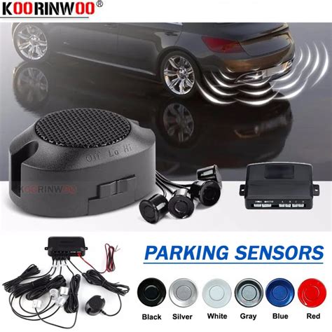 Koorinwoo Kit De Sensores De Aparcamiento Para Coche Kit De 4 Sensores