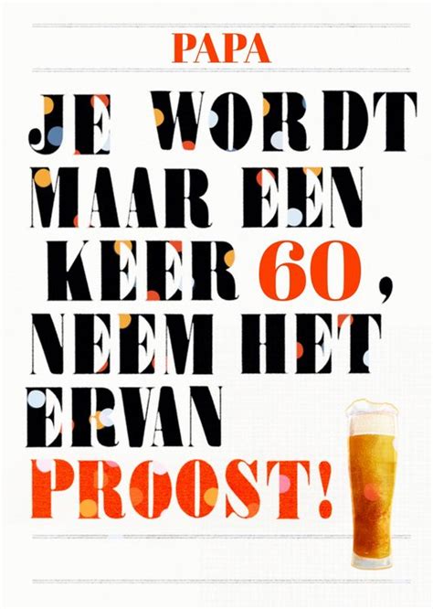 Greetz Verjaardagskaart Proost Papa Aanpasbare Tekst Greetz