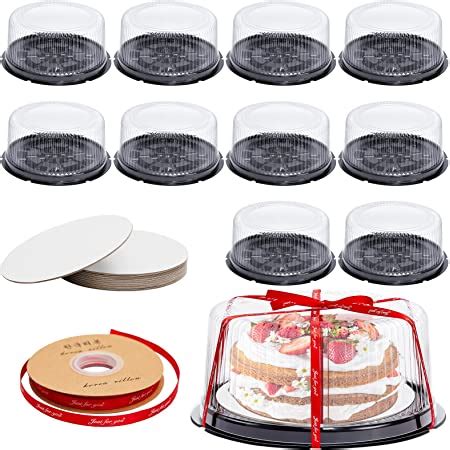 Amazon Plastic Disposable Cake Containers Carriers With