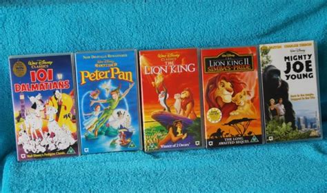 Walt Disney Classics Vhs Video Tapes Lion King Peter Pan Bundle