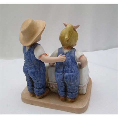 Home Interiors 1985 HOMCO Denim Days Figurine Happy Birthday Etsy