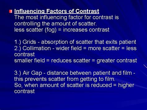 Radiography Technique Exposure Factors Kvp Energy Of Xrays