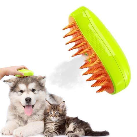 Steamy Cat Brush In Cat Steam Brush Self Cleaning Steam Cat Brush