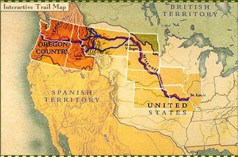 Lewis And Clark Interactive Trail Map Pbs