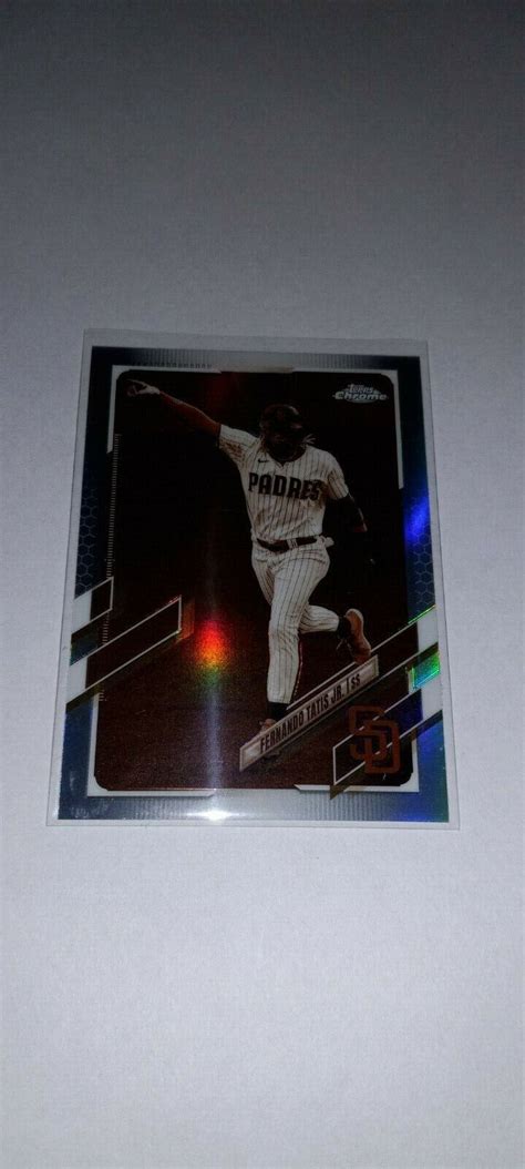 Topps Chrome Sepia Refractor Card Fernando Tatis Jr Padres Ebay