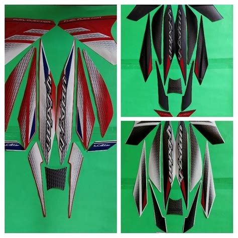 Jual Striping Stiker Lis Body Motor Full Set Yamaha New Vixion