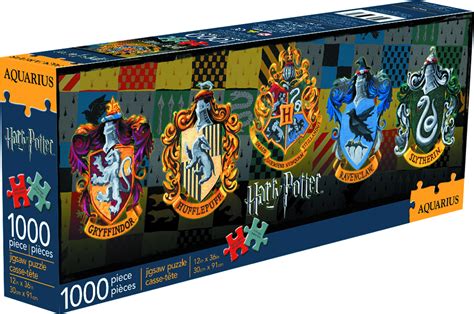 PREVIEWSworld HARRY POTTER CRESTS 1000 PIECE SLIM JIGSAW PUZZLE C 1